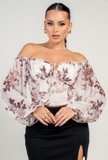 Chiffon crop blouse