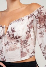 Chiffon crop blouse
