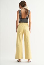 Patch pocket wide leg