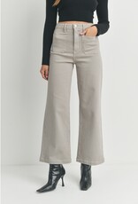 Patch pocket wide leg