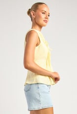 Pleat front top
