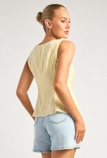 Pleat front top