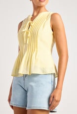 Pleat front top