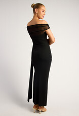 Sheer midi dr w/sash
