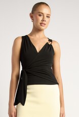 Wrap top w/tie