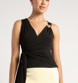 Wrap top w/tie