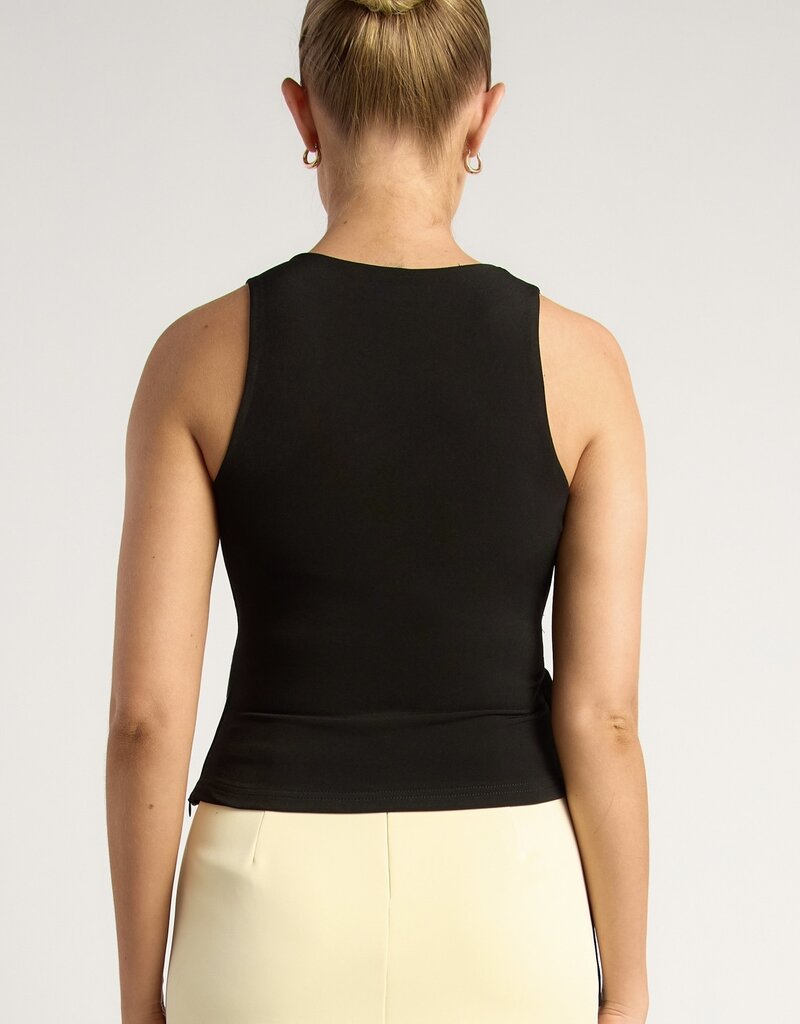 Wrap top w/tie
