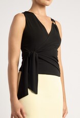 Wrap top w/tie