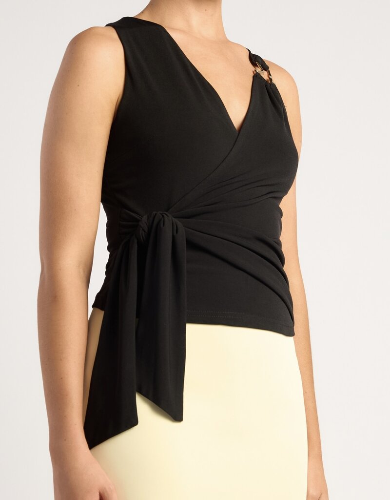 Wrap top w/tie