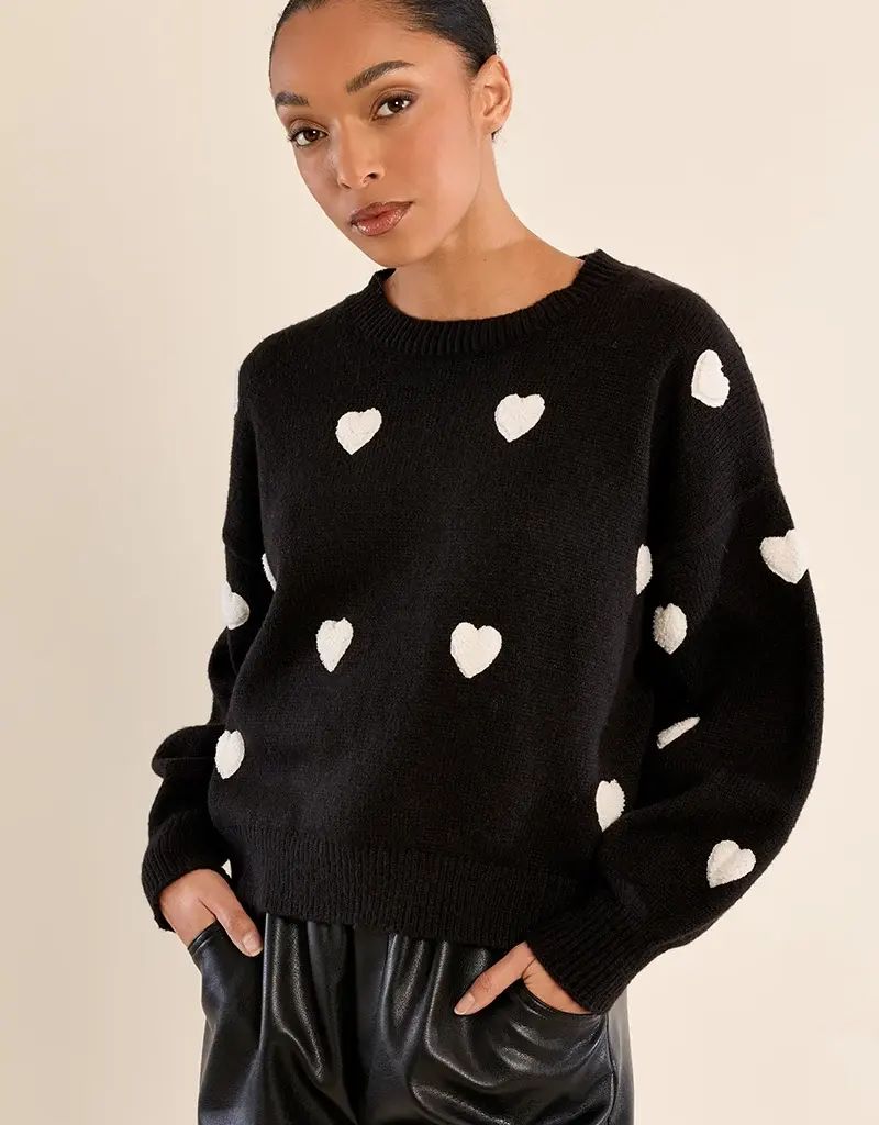 Puffy heart sweater