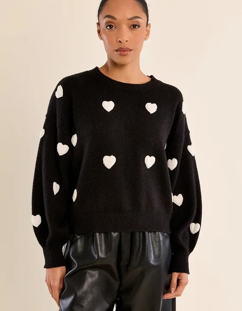 Puffy heart sweater