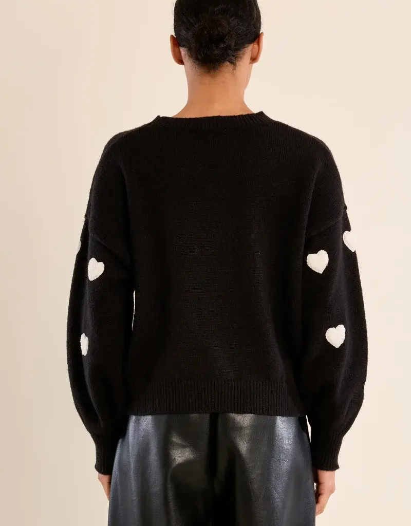 Puffy heart sweater