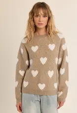 Heart crew sweater