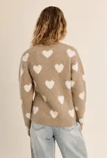 Heart crew sweater