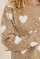 Heart crew sweater