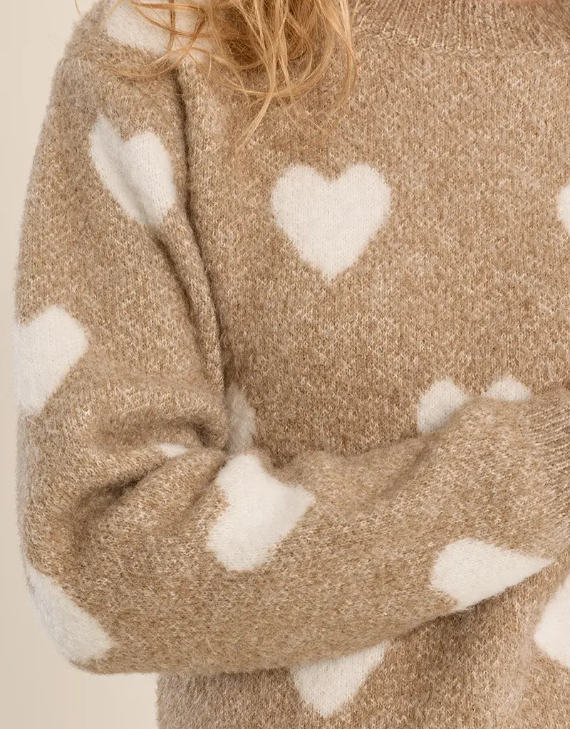 Heart crew sweater
