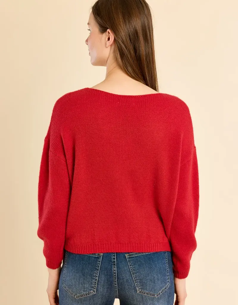 Round neck sweater