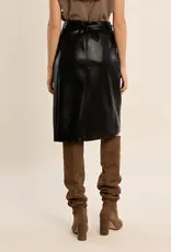 Faux leather skirt