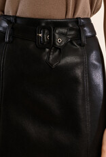 Faux leather skirt