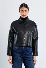 Faux leather jacket