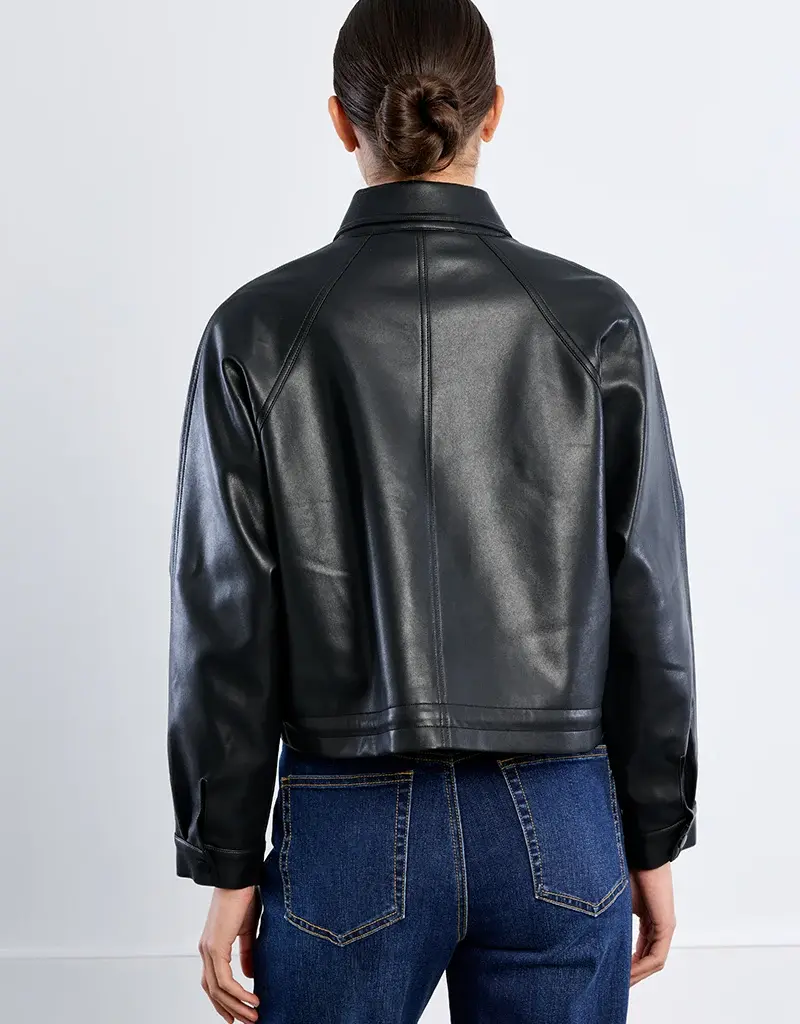 Faux leather jacket