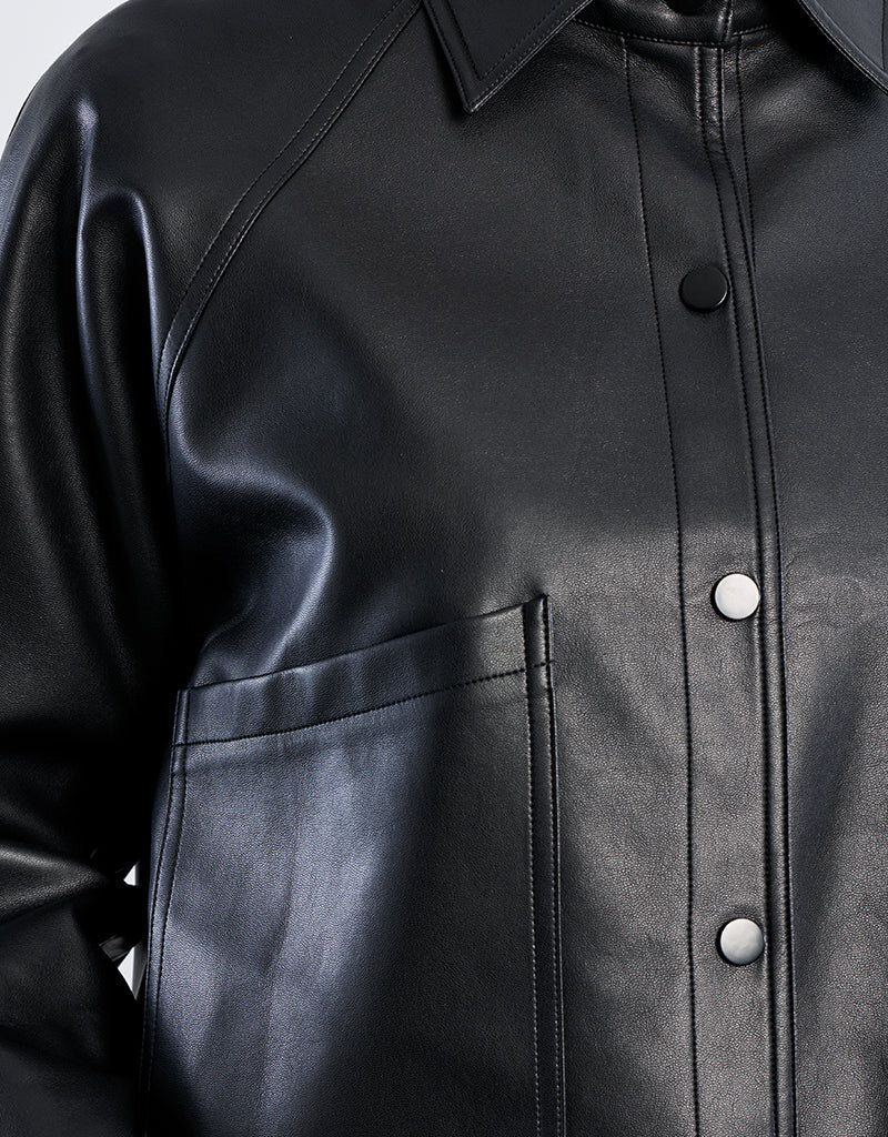Faux leather jacket