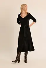 Pleated sweater dress