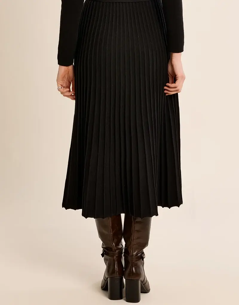 Pleated sweater dress