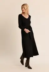 Pleated sweater dress
