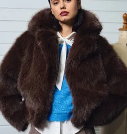 Faux fur jacket