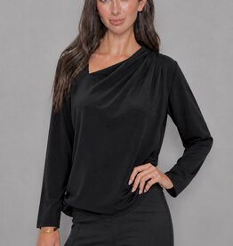 asymmetric neck top