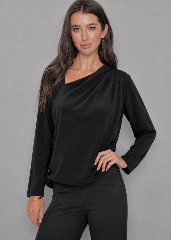 asymmetric neck top