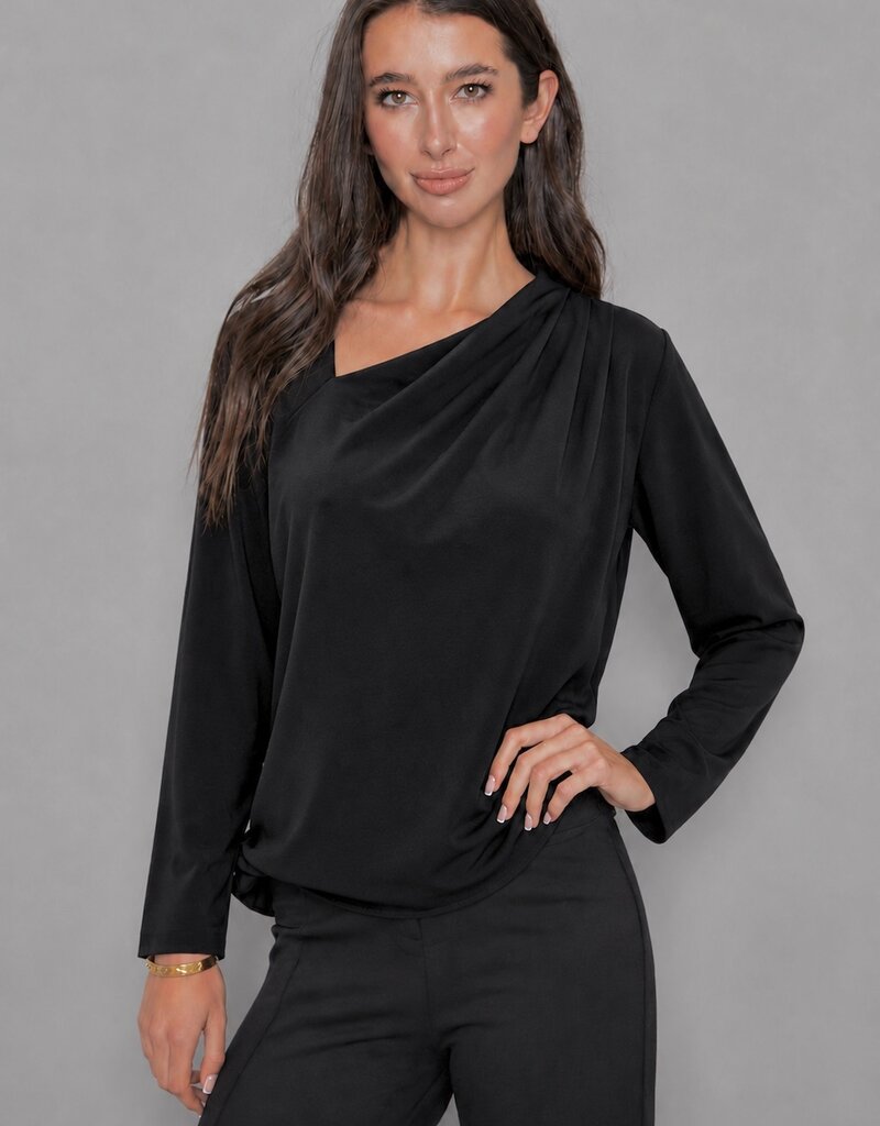 asymmetric neck top