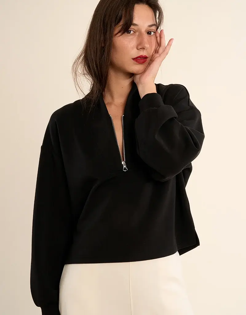 Gabrielle Edie zip sweat top