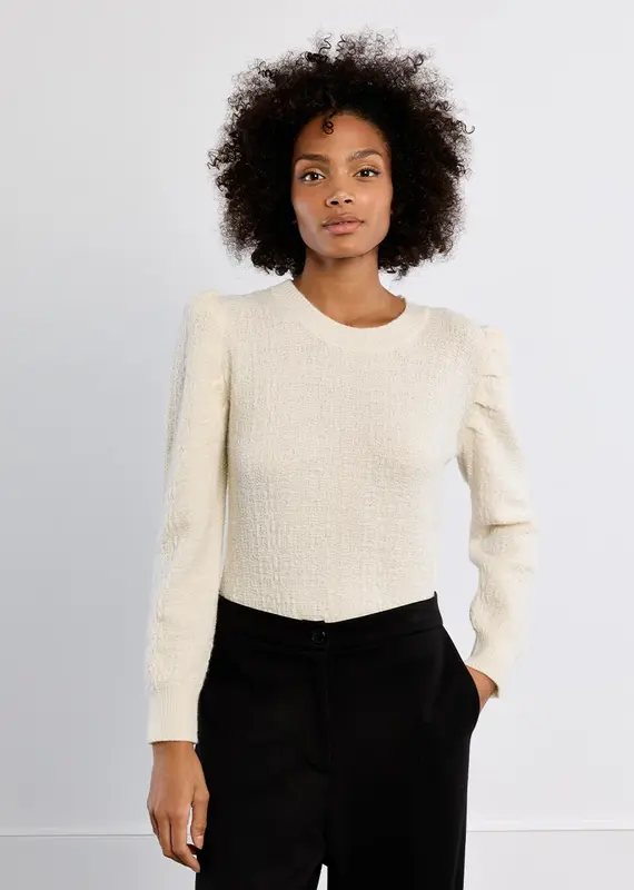 Puff shoulder sweater