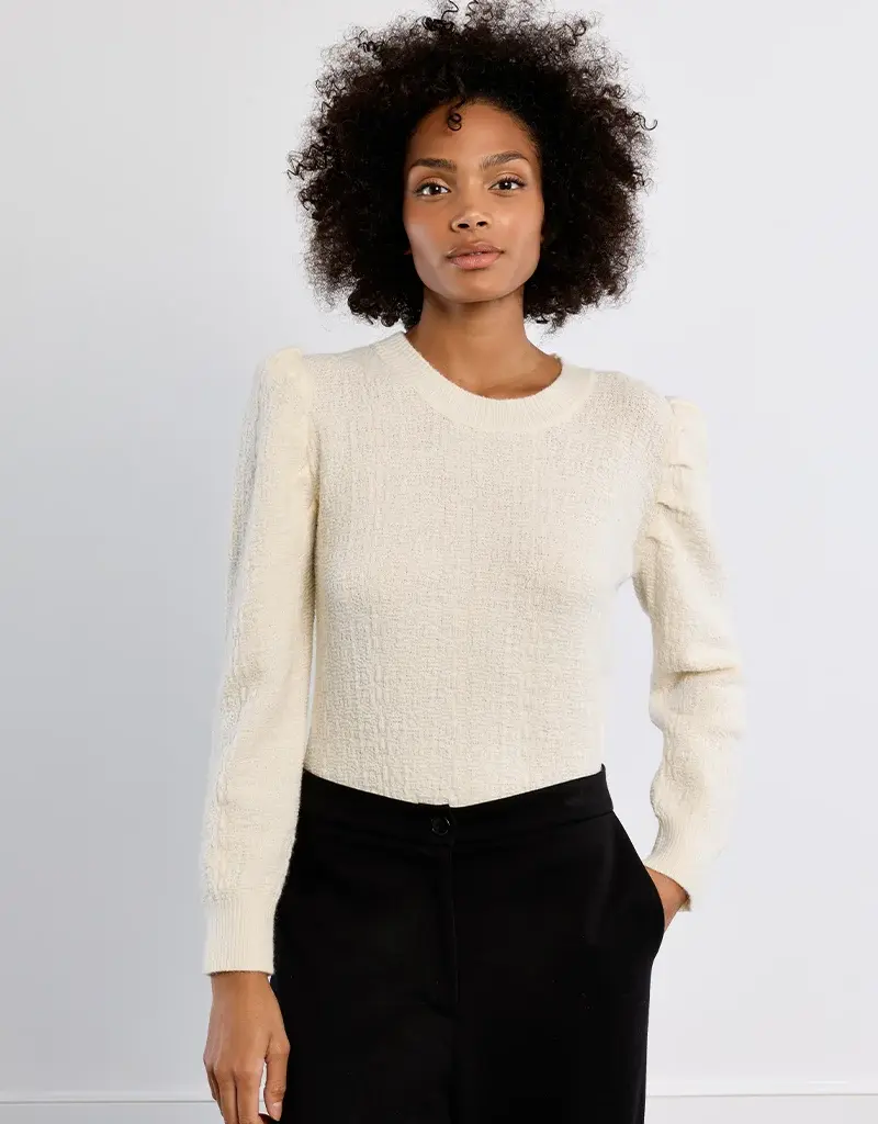 Puff shoulder sweater