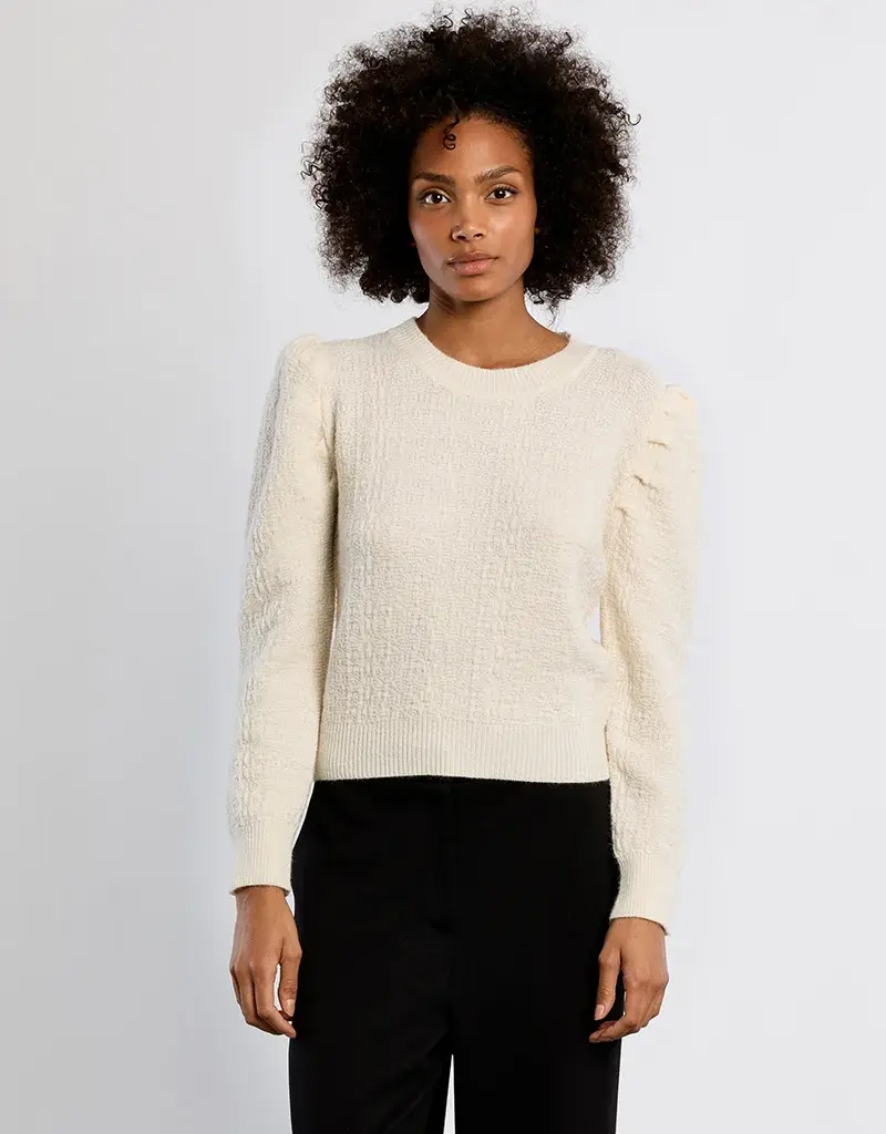 Puff shoulder sweater