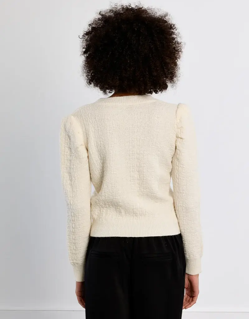 Puff shoulder sweater