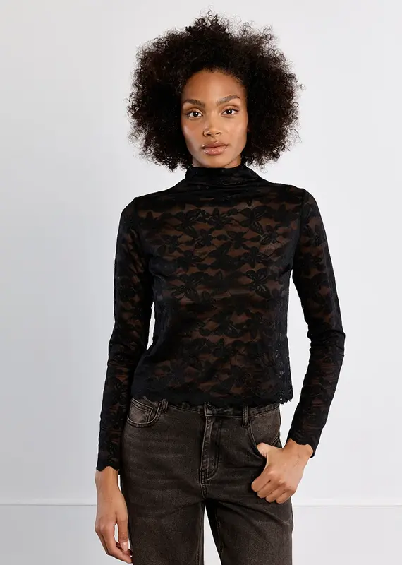 lili sidonio Sheer lace top