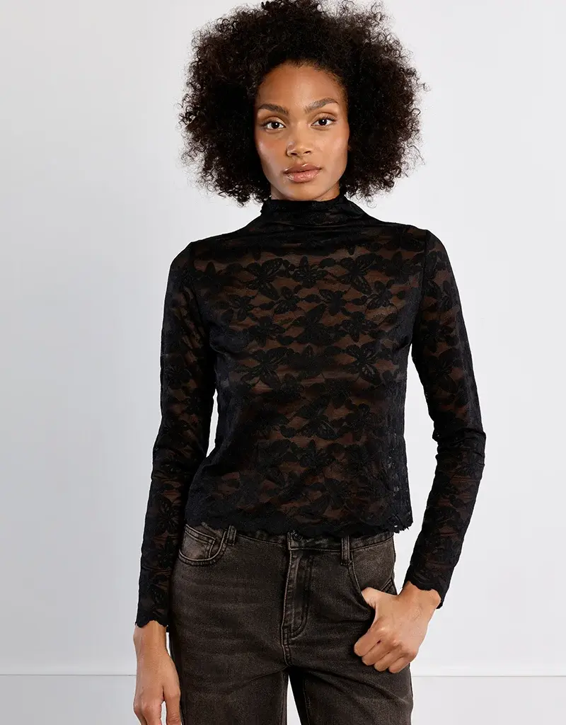 lili sidonio Sheer lace top