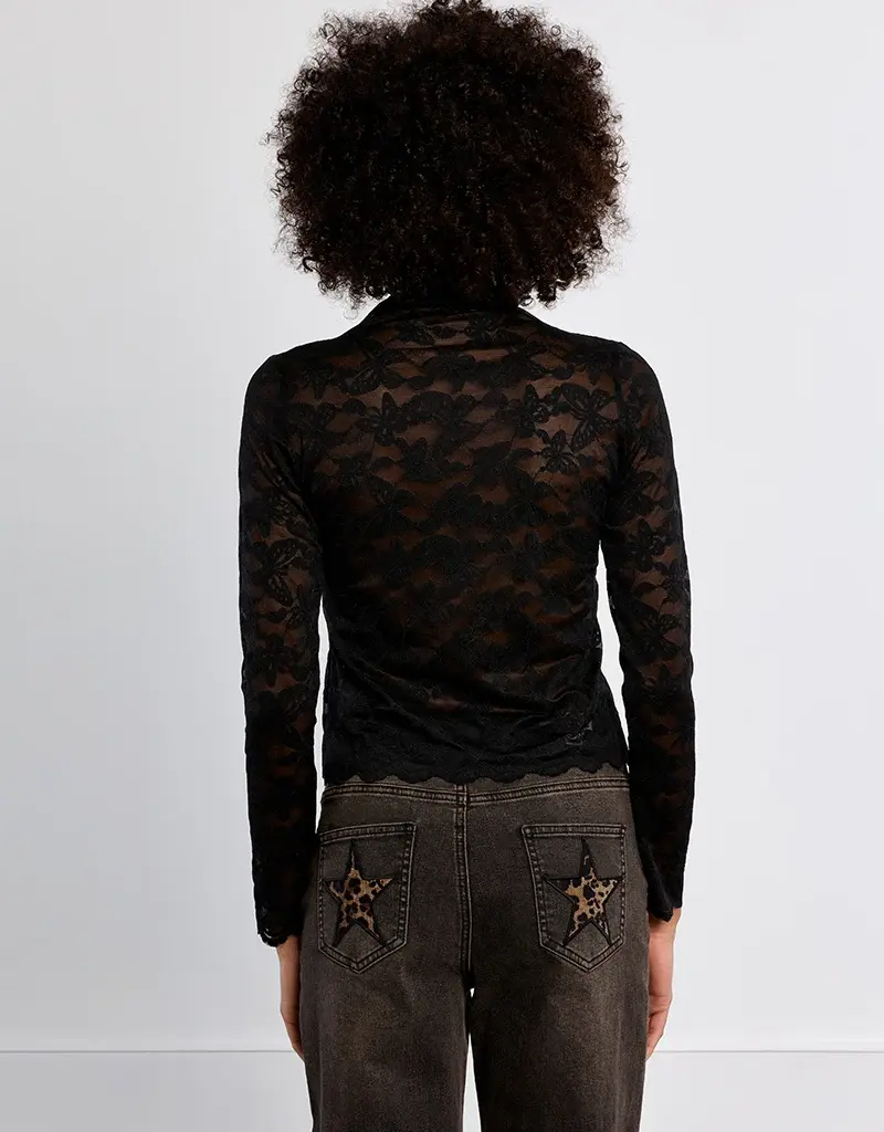 lili sidonio Sheer lace top