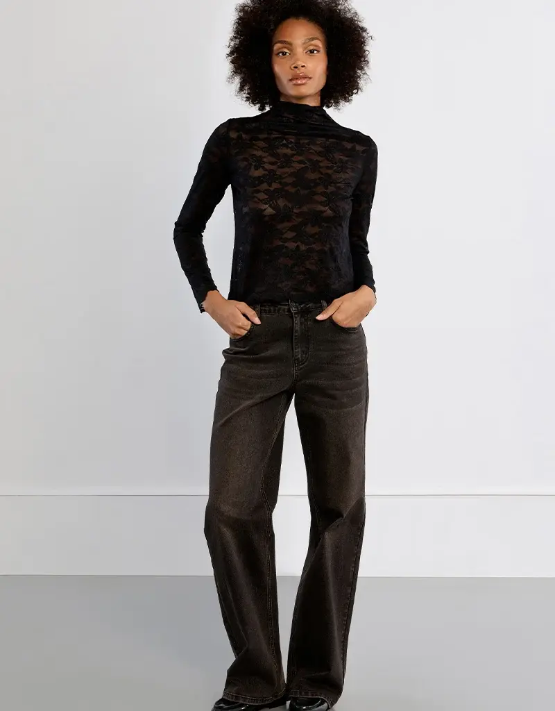 lili sidonio Sheer lace top
