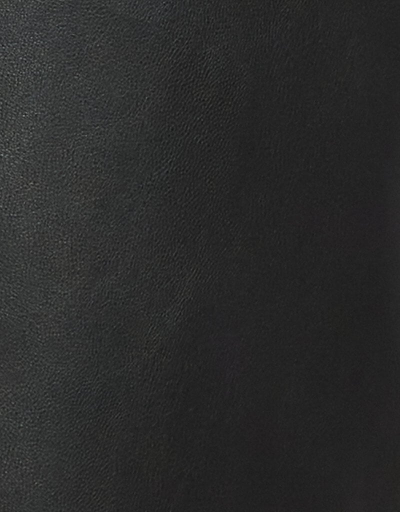 Faux leather midi skirt