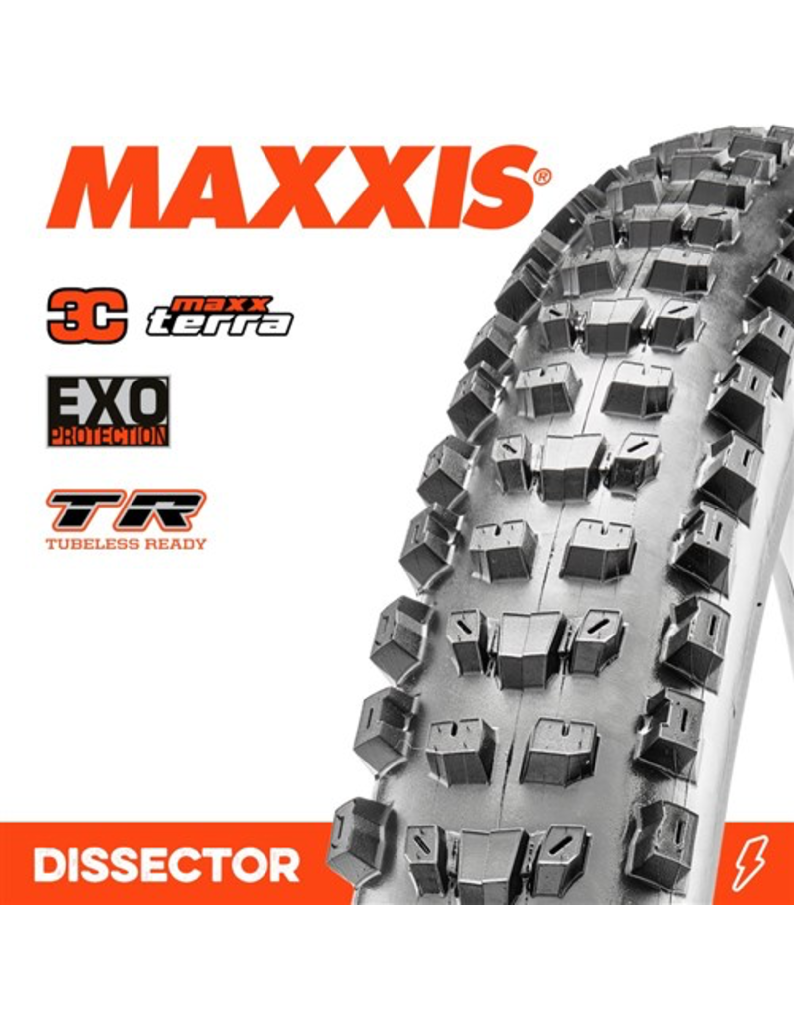 MAXXIS MAXXIS DISSECTOR 29 X 2.40” TR EXO 3C MAXX TERRA FOLD 60TPI TYRE