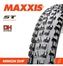 MAXXIS MAXXIS MINION DHF 27.5 X 2.50” WIRE SUPER TACKY 60X2TPI TYRE
