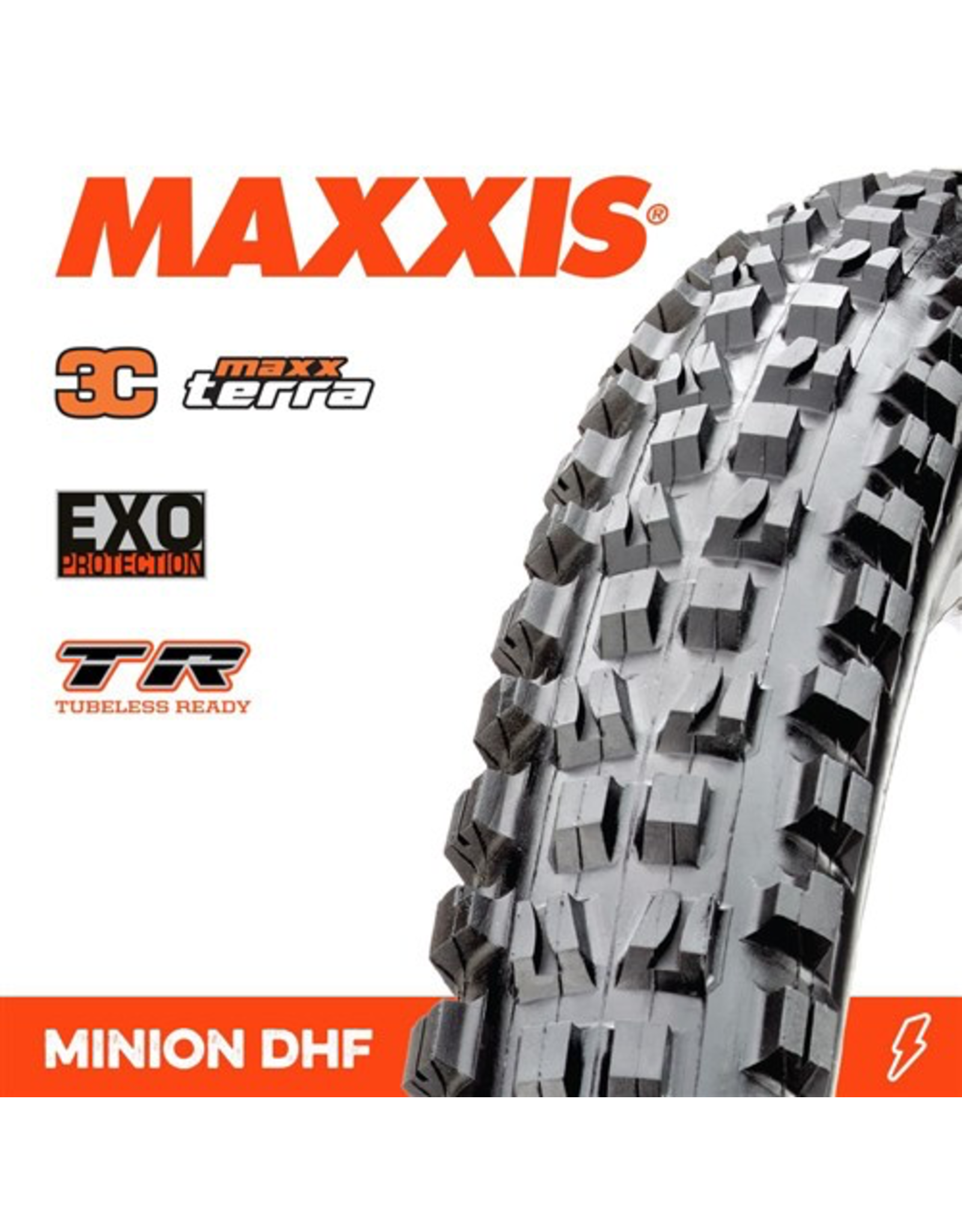 MAXXIS MAXXIS MINION DHF 29 X 2.50” TR EXO 3C MAXX TERRA FOLD 60TPI TYRE