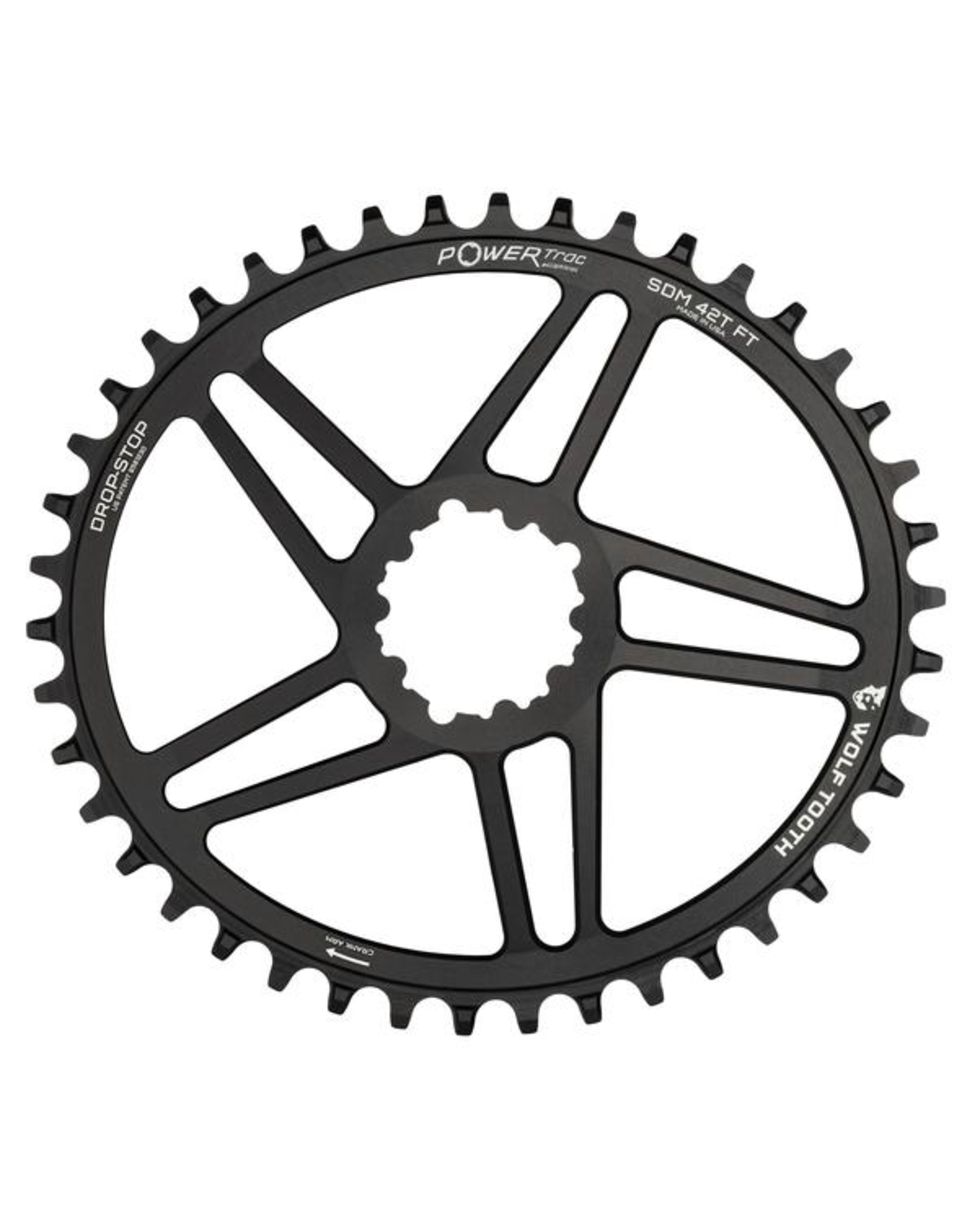 WOLF TOOTH WOLF TOOTH SRAM DM 32T ELLIPTICAL BOOST BLACK CHAINRING