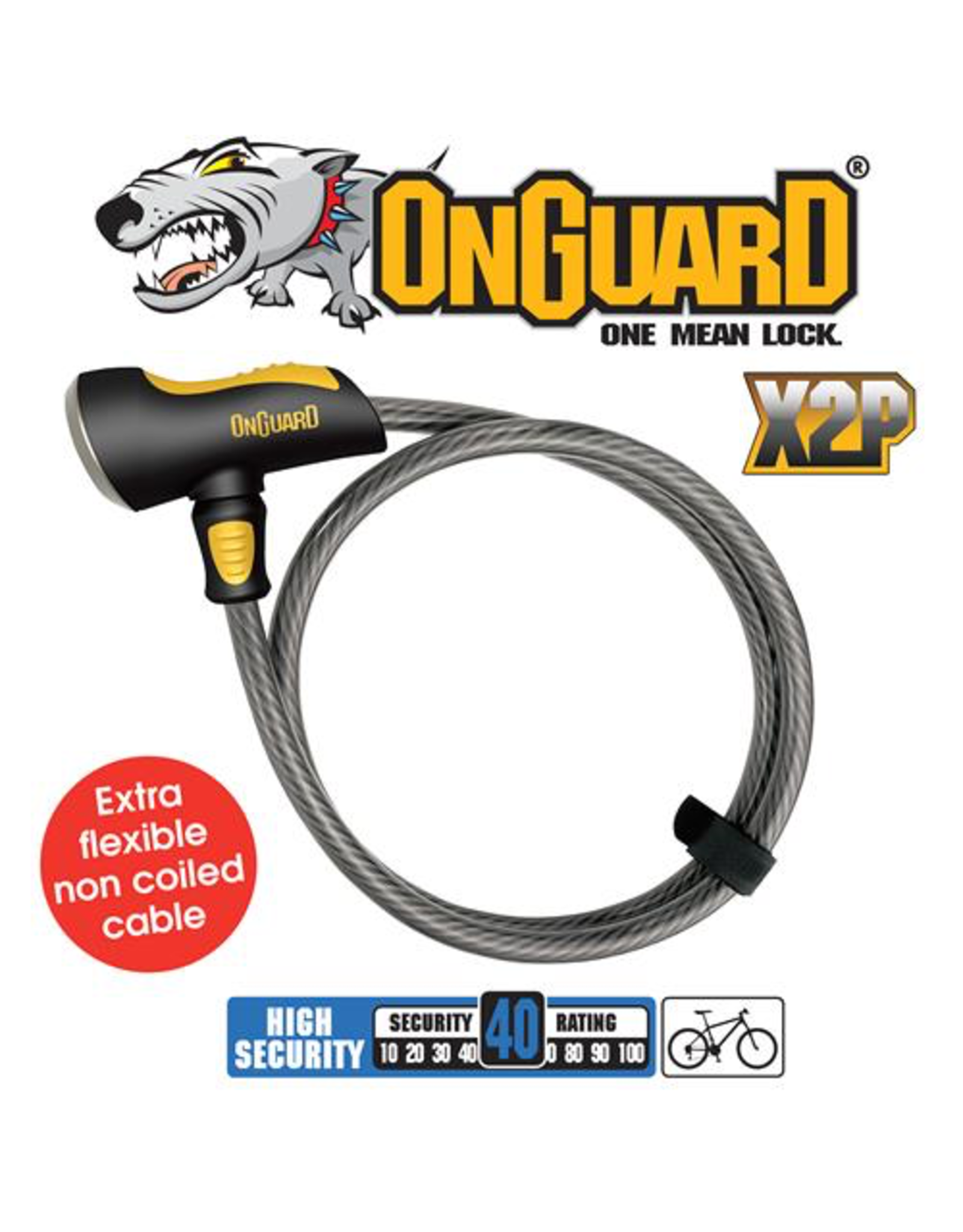 ON GUARD ON GUARD AKITA STRAIGHT CABLE LOCK 1850X12MM