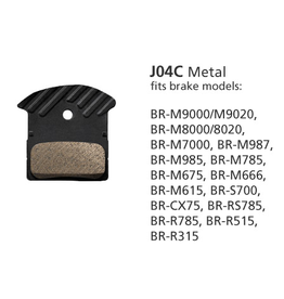 Shimano SHIMANO BR-M8000/9000 J04C METAL DISC BRAKE PADS ICE TECH XT/SLX