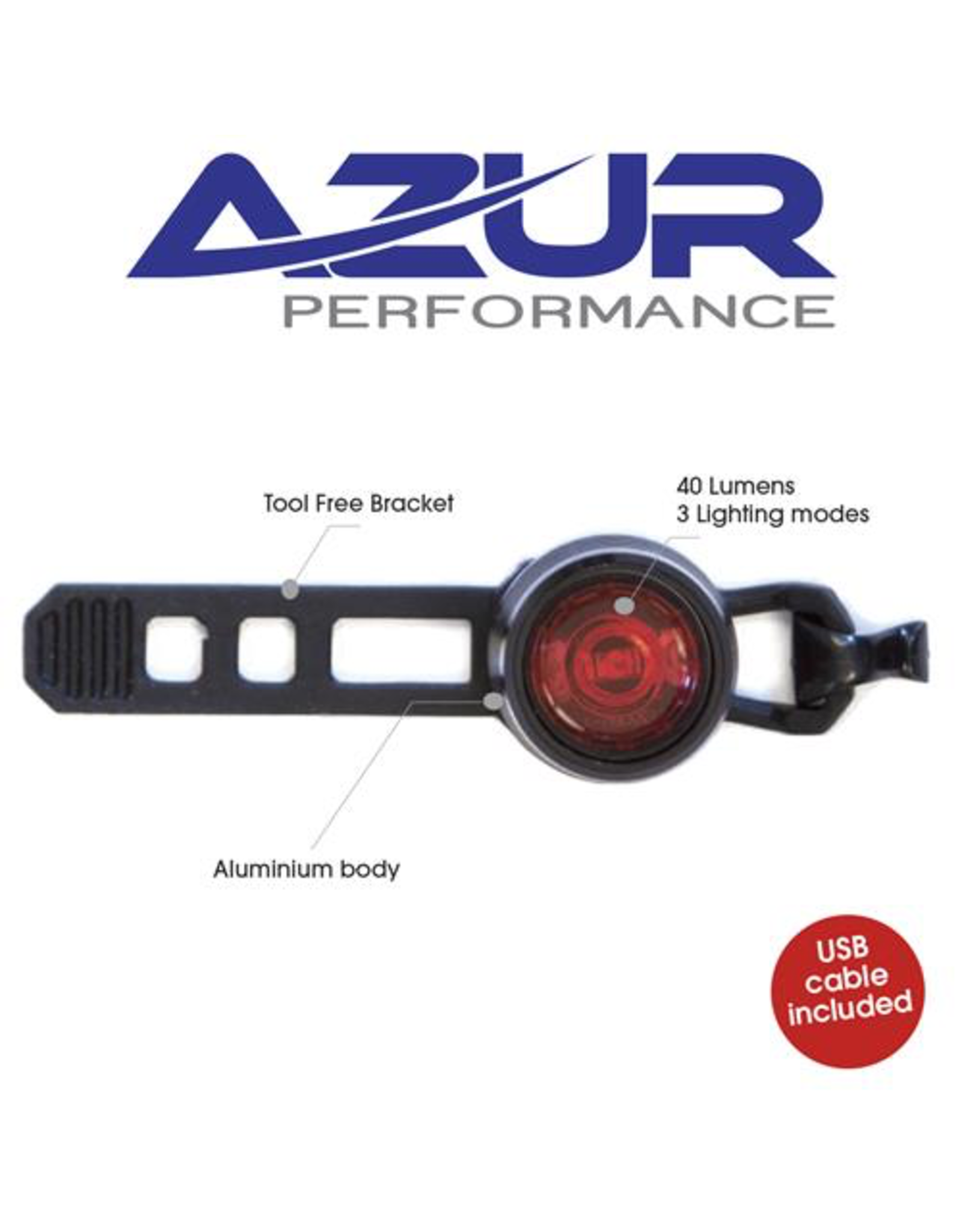 azur cyclops usb tail light